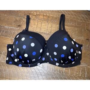 Polka Dot Bikini Top With Underwire Size 22 Cruise Vacation Travel Resort Beach